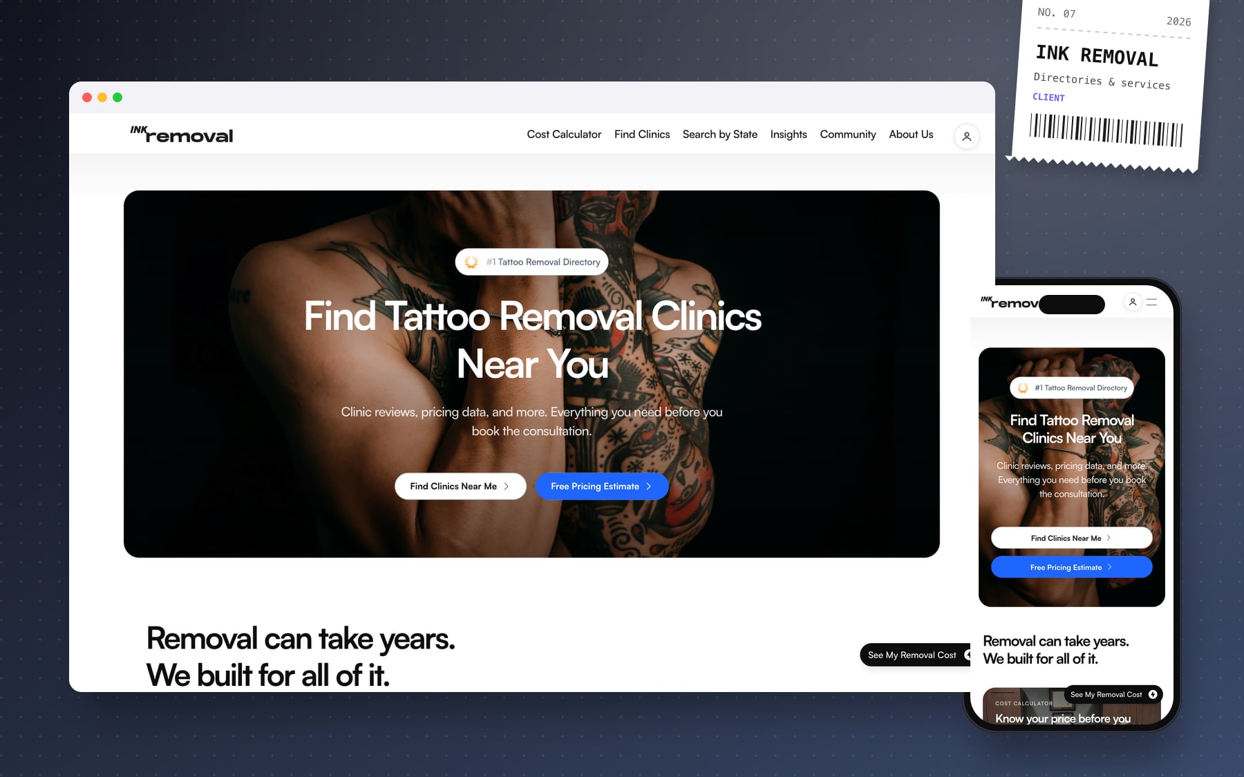 Ink Removal website